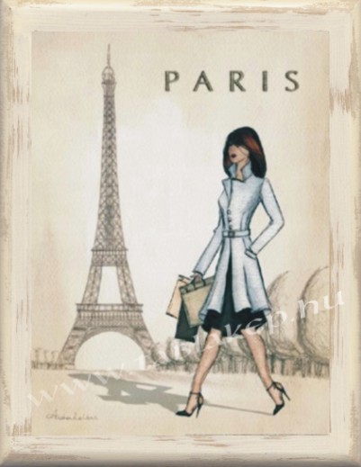 Nő Paris táblakép