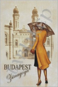Budapest Zsinagóga hűtőmágnes