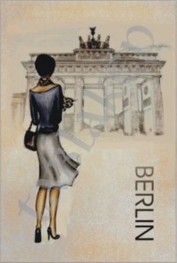 Nő Berlin hűtőmágnes