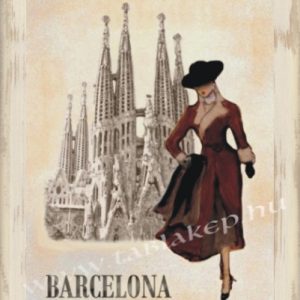 Nő Barcelona táblakép