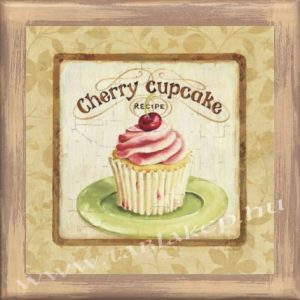 Cupcake cherry táblakép
