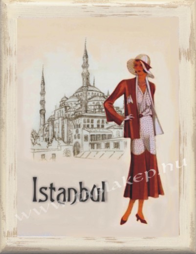 Nő Istanbul táblakép