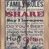 Family rules táblakép